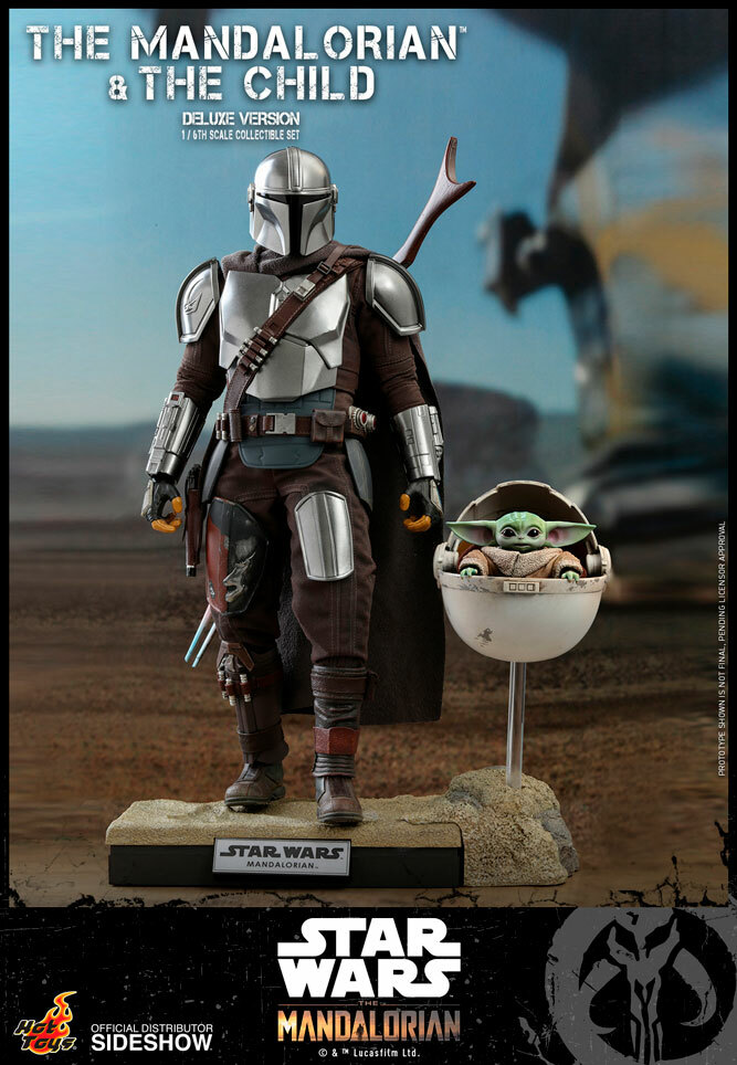 THE MANDALORIAN & CHILD~DLX~SIXTH SCALE FIGURE SET~TMS015~HOT TOYS