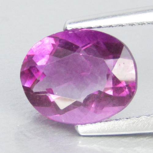 Impresionante piedra preciosa suelta Brasil corte ovalado 10x8 mm fluorita rosa natural de 3,08 quilates - Imagen 7 de 7