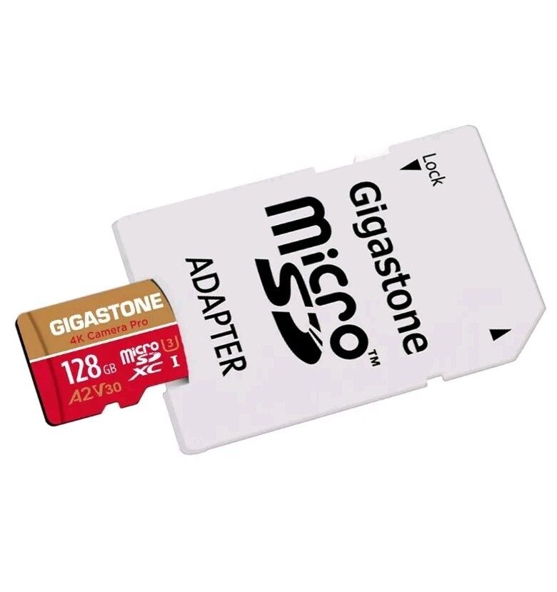 【在庫セール】GIGASTONE SDカード 128GB 4K Camera P Gigastone 128GB Micro SD Card, GoPro SD Card, 4K UHD Video
