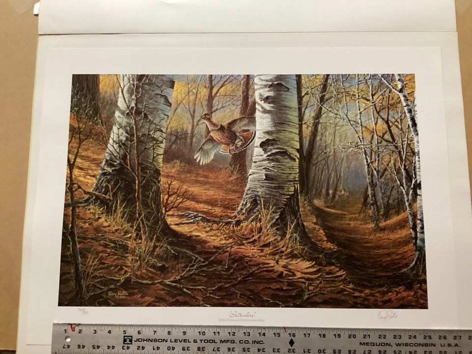 Terry Redlin S/N Sold out PRINT-INTRUDERS - Bild 2 von 4