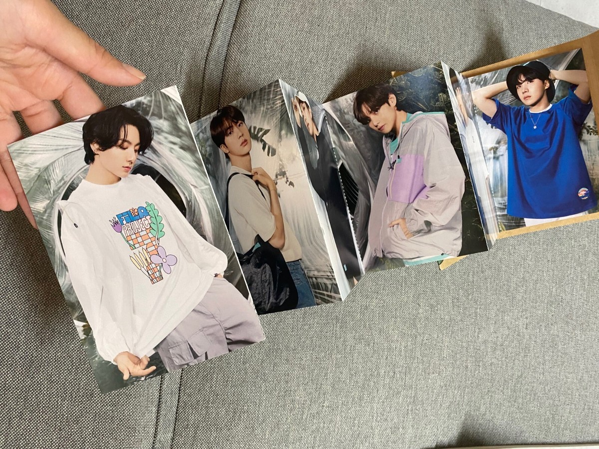 BTS x fila project 7 back to nature postcard post card photocard