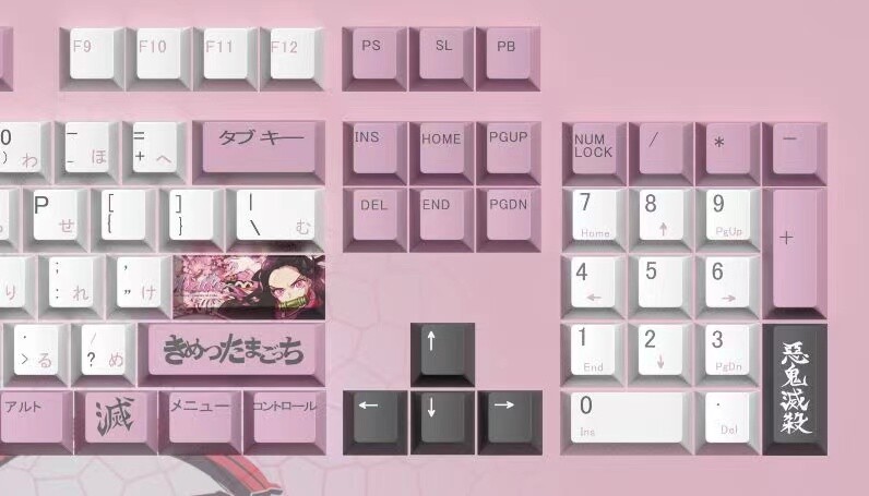 Demon Slayer Keycaps Set Kamado Nezuko Anime - Keysium