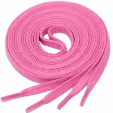 F4-CS PINK | 4mm Wide Flat Waxed Shoelaces