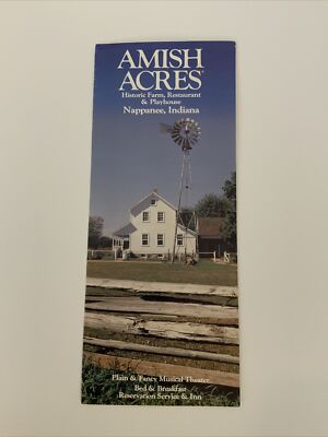 Amish Acres In Nappanee, Indiana... Brochure