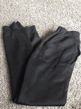 Sacred Crown Pants Boys Size Medium Black Joggers Side Logo