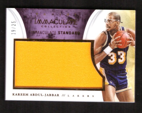 2013-14 Panini Immaculate Standard Kareem Abdul Jabbar Jersey Patch /25 -L