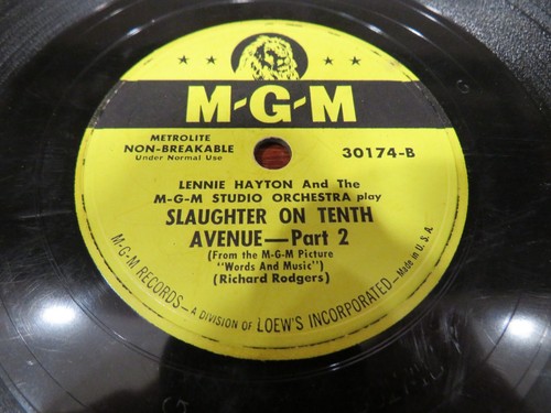 Lenny Hayton Slaughter On Tenth Avenue Part 1 / Part 2 78 RPM Record - Picture 5 of 6