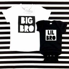 BIG BRO LIL BRO - SET OF 2 SHIRTS - BIG BROTHER LITTLE BROTHER SHIRTS
