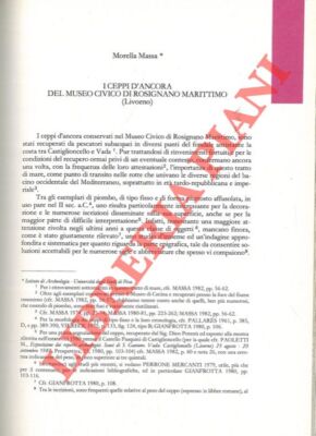 MASSA Morella - I ceppi d'ancora del Museo Civico di Rosignano Marittimo (Livor