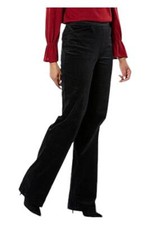 DG2 by Diane Gilman Women's Stretch Velvet Pull-On Trouser Black