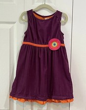 Genuine Kids from OshKosh Plum Dress with Flower Accent 4T