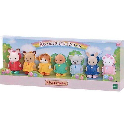 Sylvanian Families Happy Raincoat Baby Set Calico Critters Babies Doll Japan New - Picture 5 of 5