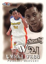 UMEKI WEBB  1999 WNBA HOOPS BASKETBALL #76