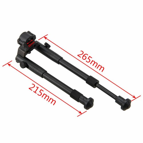 Abrazadera montaje en cañón bípode ajustable 8-10" descanso de retorno de resorte apto para pistola de rifle - Imagen 4 de 12