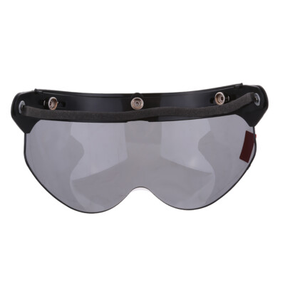 Motorradhelme Doppelvisier aufklappbar 3/4 mit Spiegelschirm