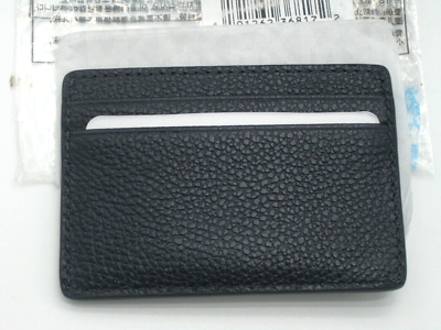 Michael Kors Jet Set Pebbled Leather Card Case Admiral Blue Gold 