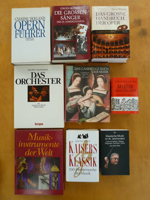 Musik Nachschlagewerke: Oper, Klassik, Musikinstrumente, 1975-2006, meist ungel.