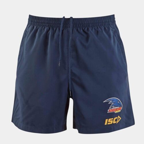 Adelaide Crows AFL 2019 ISC Players Navy Training Shorts Size S-5XL! T9 - Picture 1 of 4