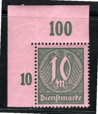 GERMANY TAGGED  STAMPS DEUTSCHES REICH WORLD WAR I MINT  HINGED LOT 11718