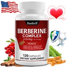 Berberine with Ceylon Cinnamon and Bitter Melon 2250mg - Immune Support