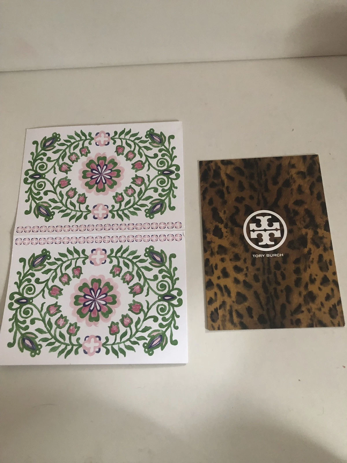 Set 4 carte Tory Burch arte da parete vanità spogliatoio artigianato senza cornice regalo fai da te