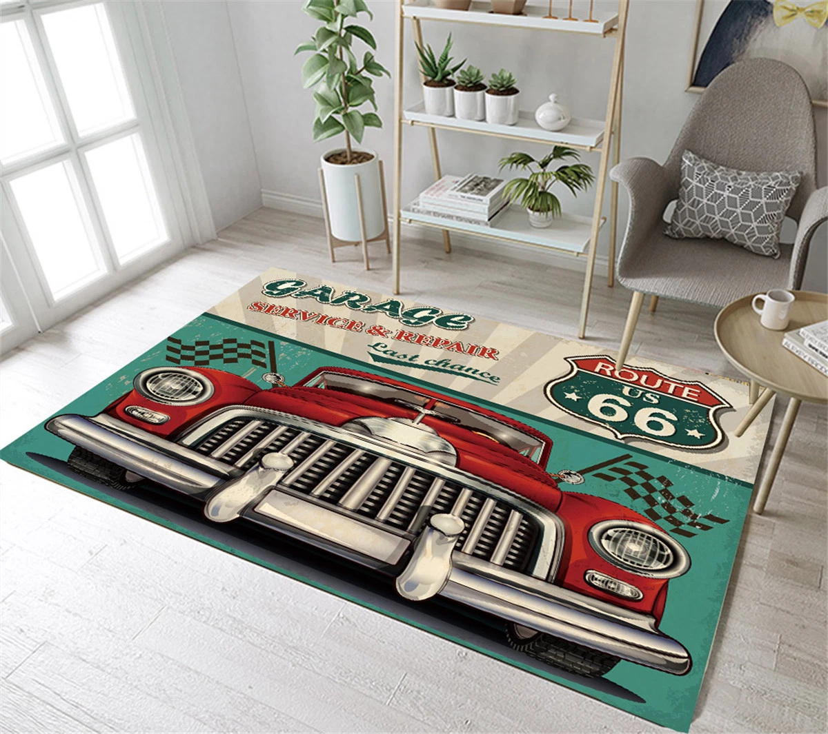 Classic car area rugs deals