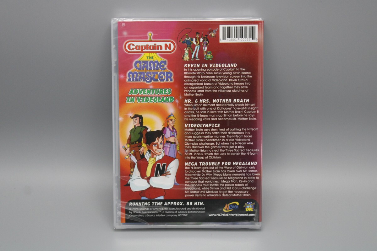 Captain N The Game Master: Adventures in Videoland Rare 1989 DVD