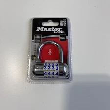 Master Lock Padlock 1523D 4-Digit Combination Number Lock - Blue