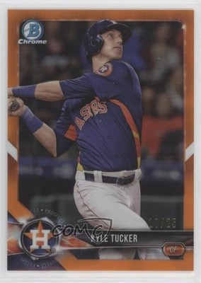 2018 Bowman Chrome Prospects Orange Shimmer Refractor 17/25 Kyle Tucker s1i