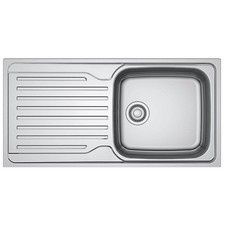 Franke Kitchen Sink Inset 1 Bowl Stainless Steel Reversible Drainer 1000 x 500mm