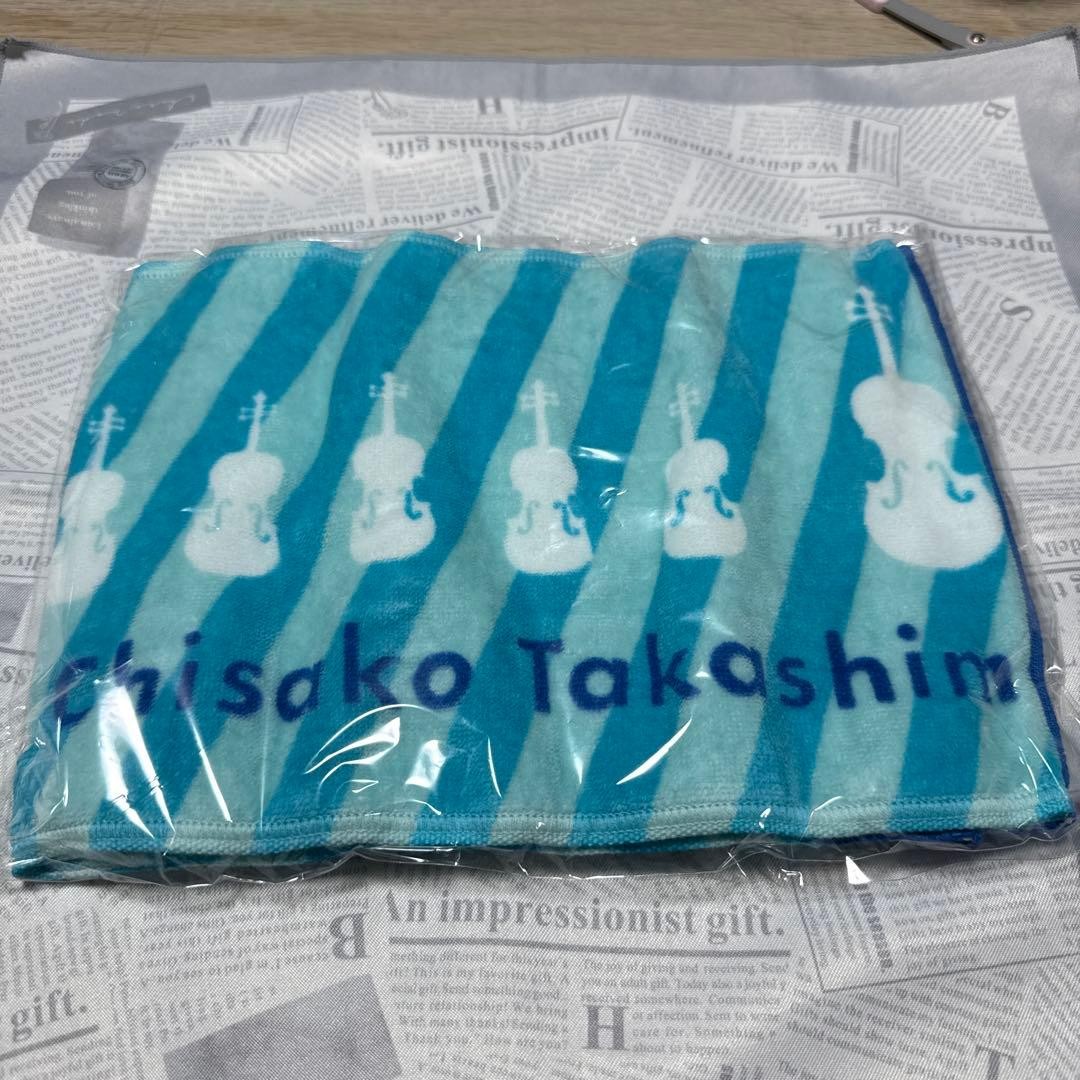 Toalla Tsukeshima Chisako Artículos de Concierto Limitada diseño de silueta de violín lista