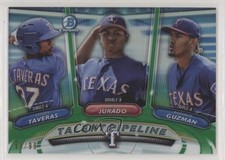 2018 Bowman Talent Pipeline Green Refractor 53/99 Ronald Guzman Ariel Jurado 0d4