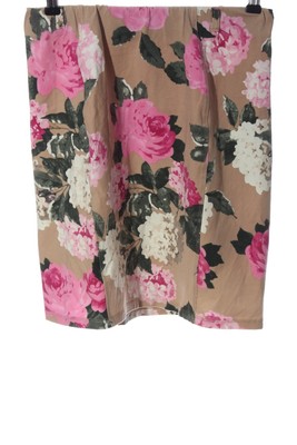 OODJI Minirock Damen Rock Gr. DE 38 nude-pink-grün Casual-Look
