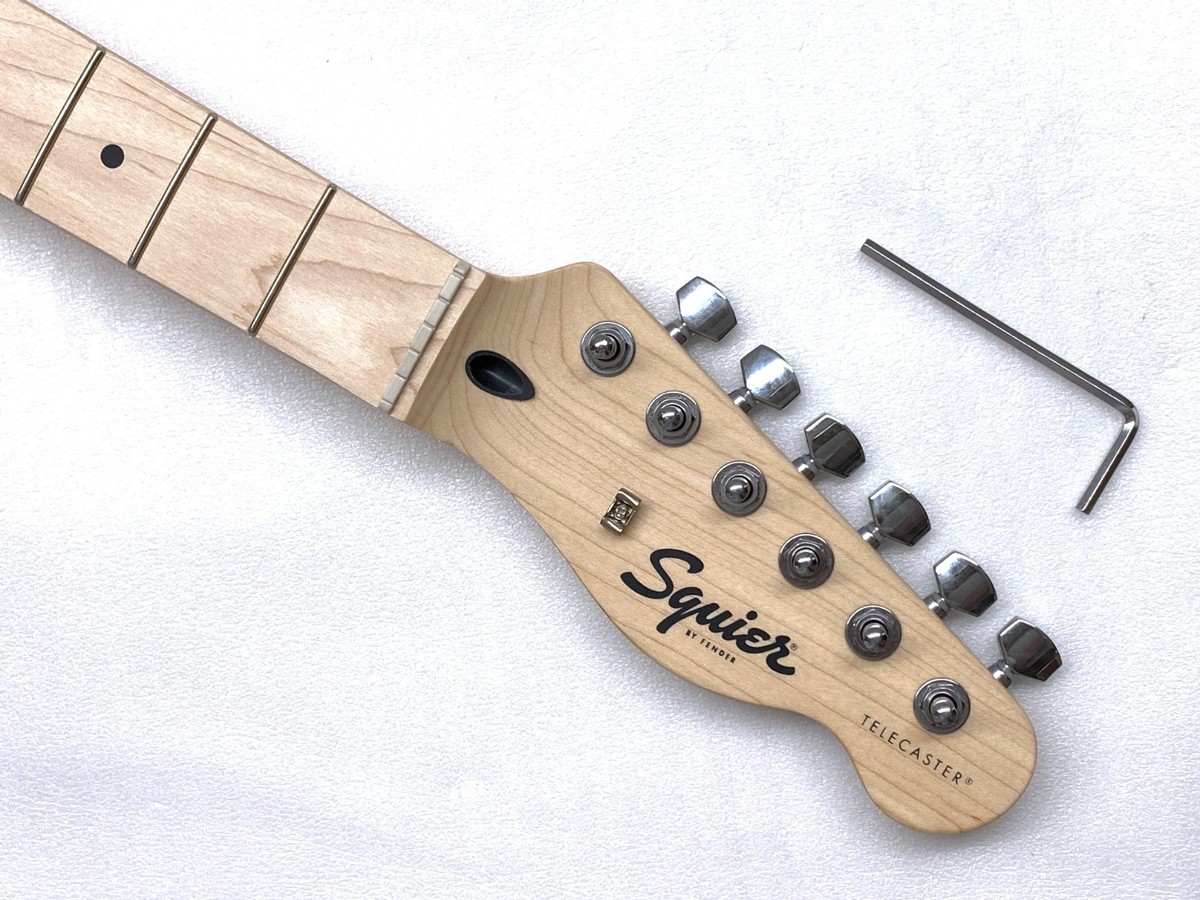 Genuine Fender Squier TELE NECK w/ TUNING KEYS Maple Telecaster