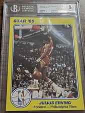 1984-85 Star Court Kings 5×7 Julius Erving Bgs 9
