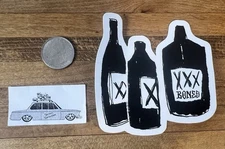 Bones Skateboard Wheels XXX Bottles sticker Skateboard Powell Swiss Vato Rat