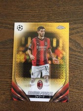 2023-24 Topps Chrome Christian Pulisic USA USMNT AC Milan Gold Mojo 14/50