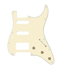 920D Custom HSS Pre-Wired Pickguard for Strat With An Aged White Pickguard an...