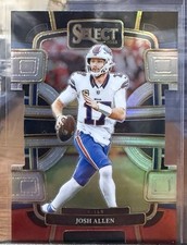 2023 Panini Select - Concourse Josh Allen #13 Black & Red Prizm Die-Cut