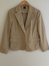 Vintage Gap Textured Knit Blazer Jacket Size 8 Lightweight Y2K Preppy Academia