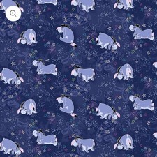 Disney- Tooniforms Winnie The Pooh Eeyore, Navy Blue V-Neck Size 3XL Scrub Top