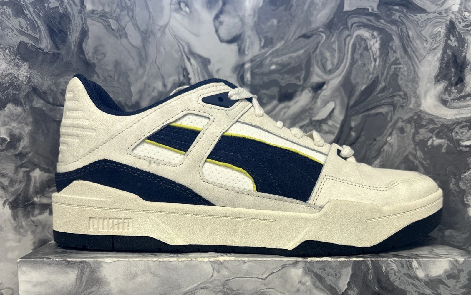 Puma Slipstream scarpe da ginnastica uomo bianco sporco taglia UK 8 5 EU 42 5 #REF131