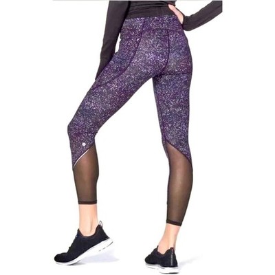 Lululemon Gait Keeper 7/8 Mesh Tight Leggings Activewear Athleisure 8 Gym Casual