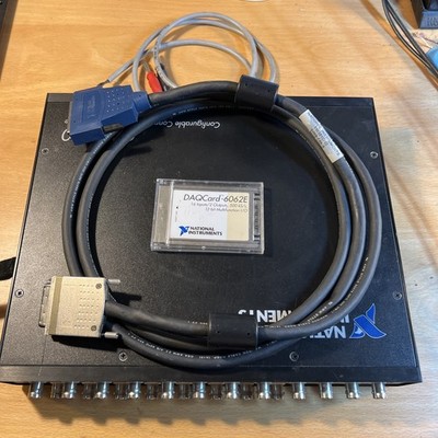 National Instruments DAQCard-6062E NI DAQ Card PCMCIA, CA-1000, Anschlusskabel