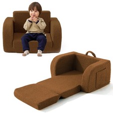 Kids Couch, 2-in-1 Toddler Chairs Comfy 1-3 Years Old, Toddler Couches That F...