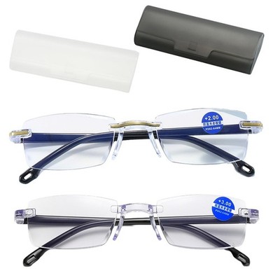 2 Stück Autofokus Brille Mit Selbsteinstellung,Zoom 1, Silber