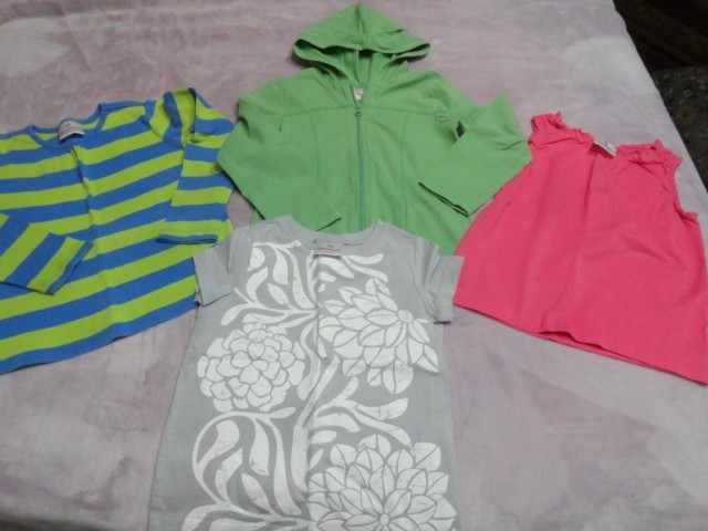Girls Hanna Andersson Shirts & Track Jacket Lot - SZ 120 (6/7)