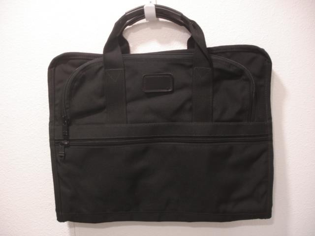 TUMI Alpha Slim Large Screen Laptop Briefcase Ballistic Nylon Double Handles Blk