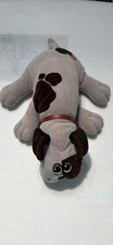 Vintage Tonka Pound Puppies Gray Spotted Puppy Dog Plush 15 Stuffed Animal