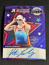 KATIE LEDECKY 2025 LEAF METAL WOMEN OF SPORT PURPLE PRIZM 2/4 AUTO SWIMMING 🔥